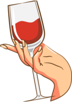 Wine glass png graphic clipart design