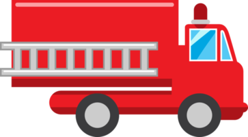 Fire truck png graphic clipart design