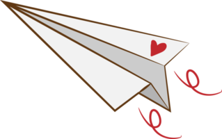 Paper plane png graphic clipart design