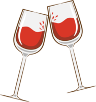 vino bicchiere png grafico clipart design