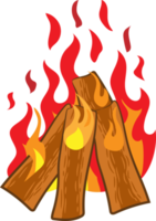 Campfire png graphic clipart design