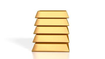 3D ingot, Gold, White Background - Great for Topics Like Banking, Finance, Wealth etc. video