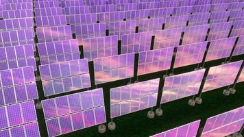 sol- paneler - förnybar energi begrepp video