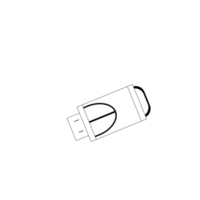 flash drive icon isolated element for infographic png