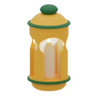 3d rendering islamic lantern perfect for muslim design project png