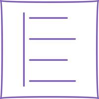 Unique Left Align Vector Icon