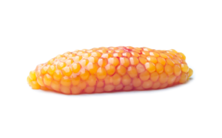 Fresh orange caviar fish roe or sea fish roe isolated with clipping path and shadow in png file format, Concept of healthy eating