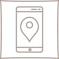 icono de vector de servicio gps único