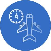 Flight Timings Vector Icon Design