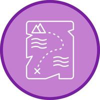 Treasure Map Vector Icon