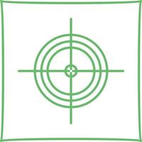Unique Target Vector Icon
