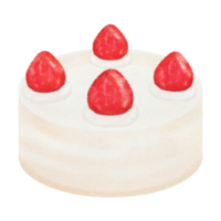 Erdbeere Kuchen Süss Dessert Wachsmalstift Kunst png