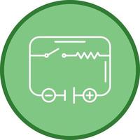 icono de vector de circuito eléctrico