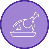 icono de vector de pollo