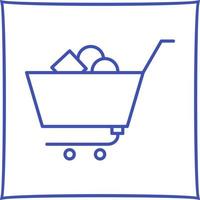 Unique Shopping Cart II Vector Icon