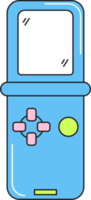 Old console gamebot retro 90s style. Colorful sticker isolated on transparent background. png