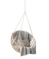 Hanging chair with pillow png