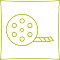 icono de vector de carrete de película único