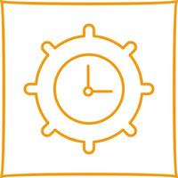 icono de vector de configuración de tiempo