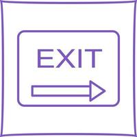 Unique Exit Vector Icon