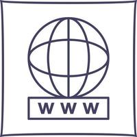 Unique World Wide Web Vector Icon