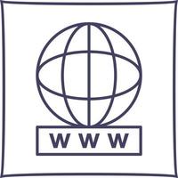 Unique World Wide Web Vector Icon