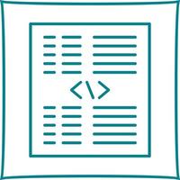 Piece of Code Vector Icon