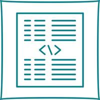 Piece of Code Vector Icon