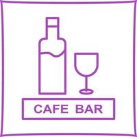 Unique Drinks Cafe Vector Icon