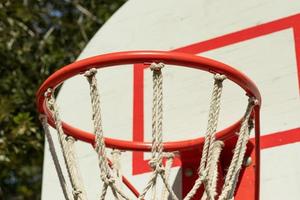 baloncesto aro anillo de cerca al aire libre foto