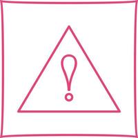 Unique Alert Vector Icon
