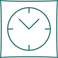 icono de vector de reloj único