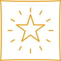 icono de vector de estrella única