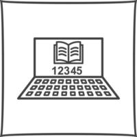 Unique Online Study Vector Icon