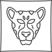 icono de vector de leopardo