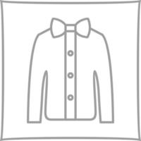 Shirt with Bow Vector Icon