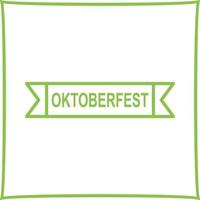 icono de vector de banner de oktoberfest