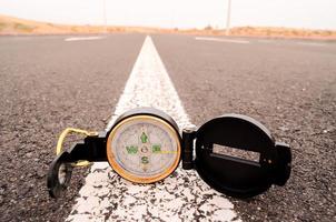 Compass on the road photo