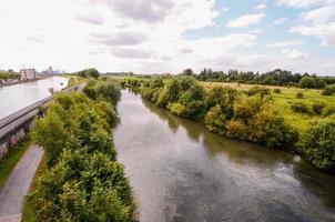 Beautiful river landscape photo