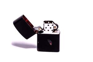 Cigarette lighter on white background photo