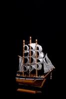 Mini wooden ship photo