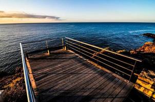 Dock along the water photo