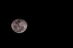 Moon on night sky photo