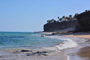 Scenic beach view photo