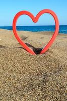 Heart on the beach photo