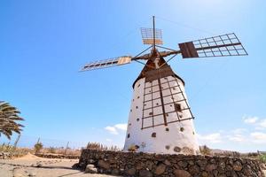 View with traditional windmill photo