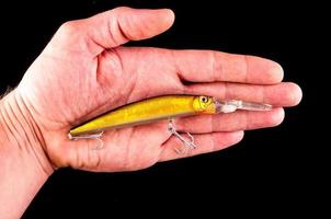 Yellow fishing lure photo