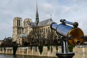 The Notre Dame Cathedral in Paris photo