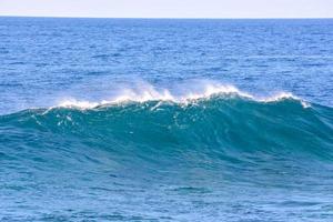 ola oceánica azul foto