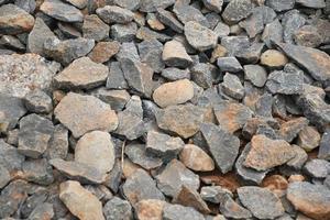 Crushed stone is a popular building material used in various construction applications photo